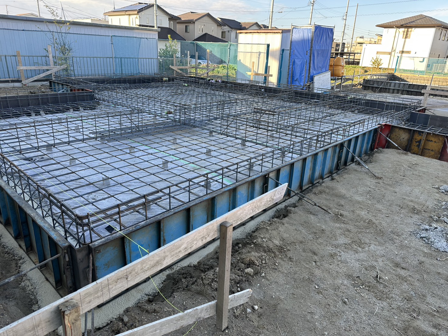 配筋検査準備完了