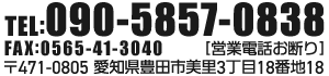 〒471-0805 愛知県豊田市美里3丁目18番地18